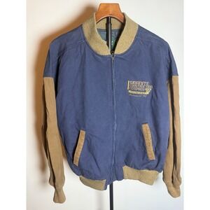 Dunbrooke vintage Varsity Jean Jacket Granite Construction Workwear Blue Collar